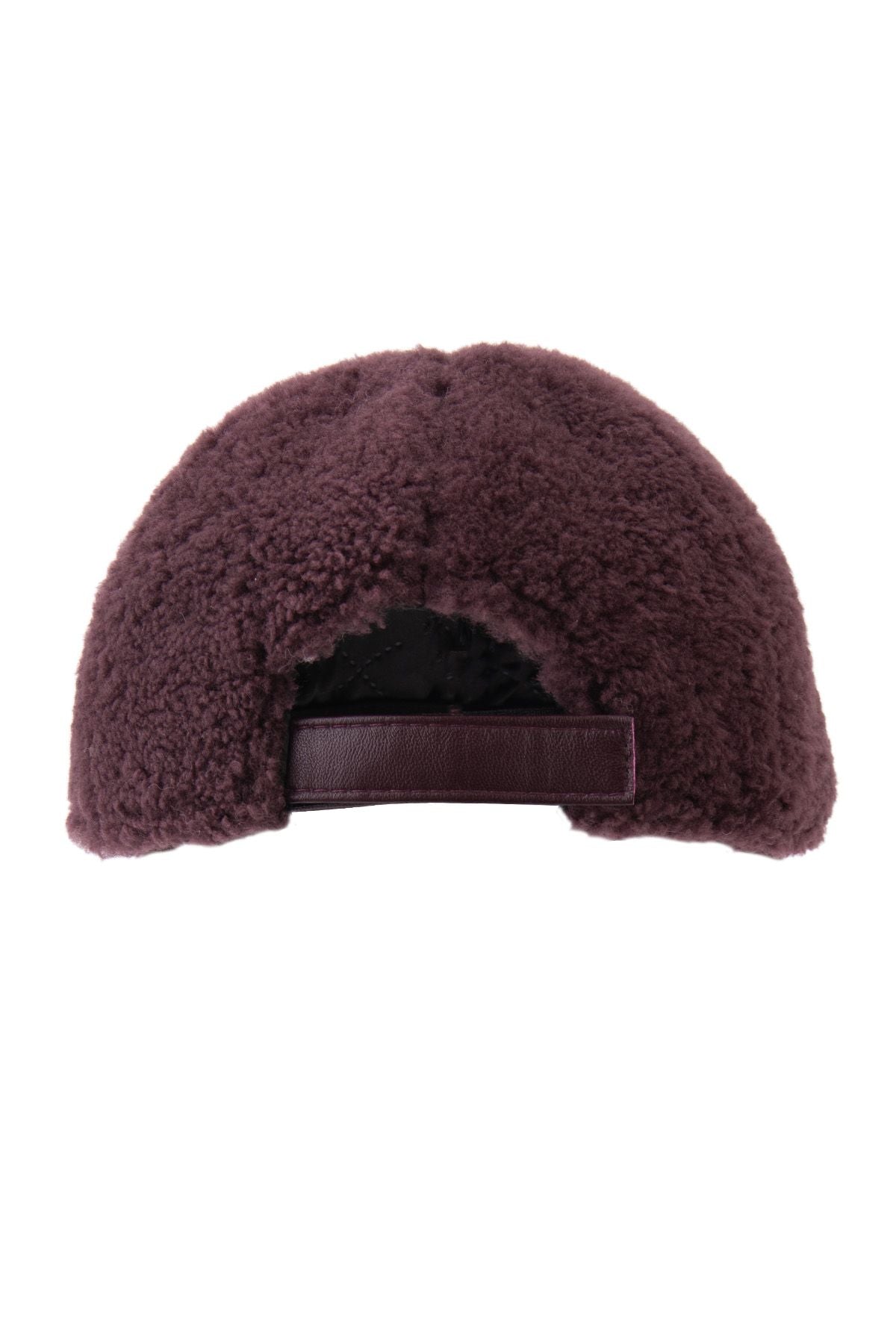 Kürklü Unisex Şapka 24SP01 Mürdüm
