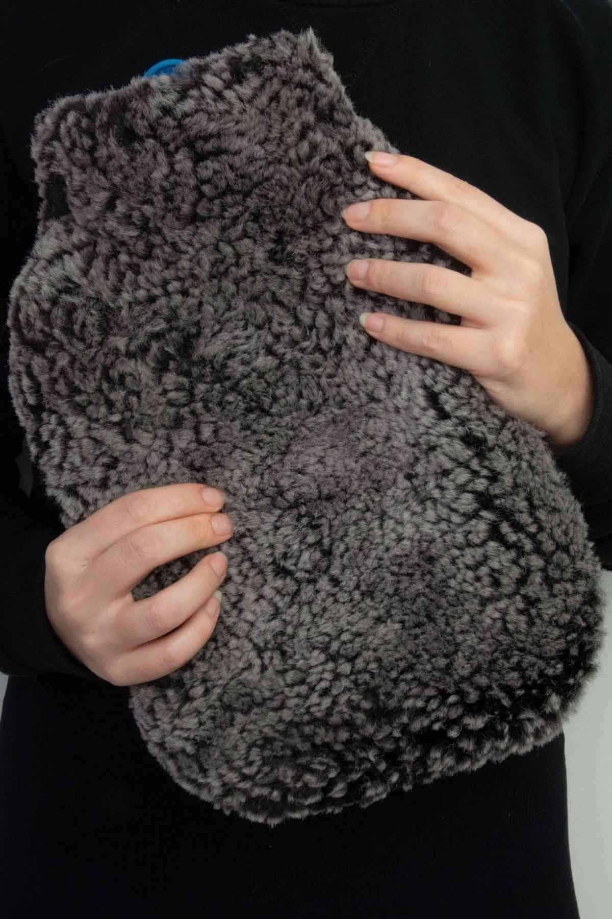 Kürklü Termofor Sıcak Su Torbası SST001 Kahve