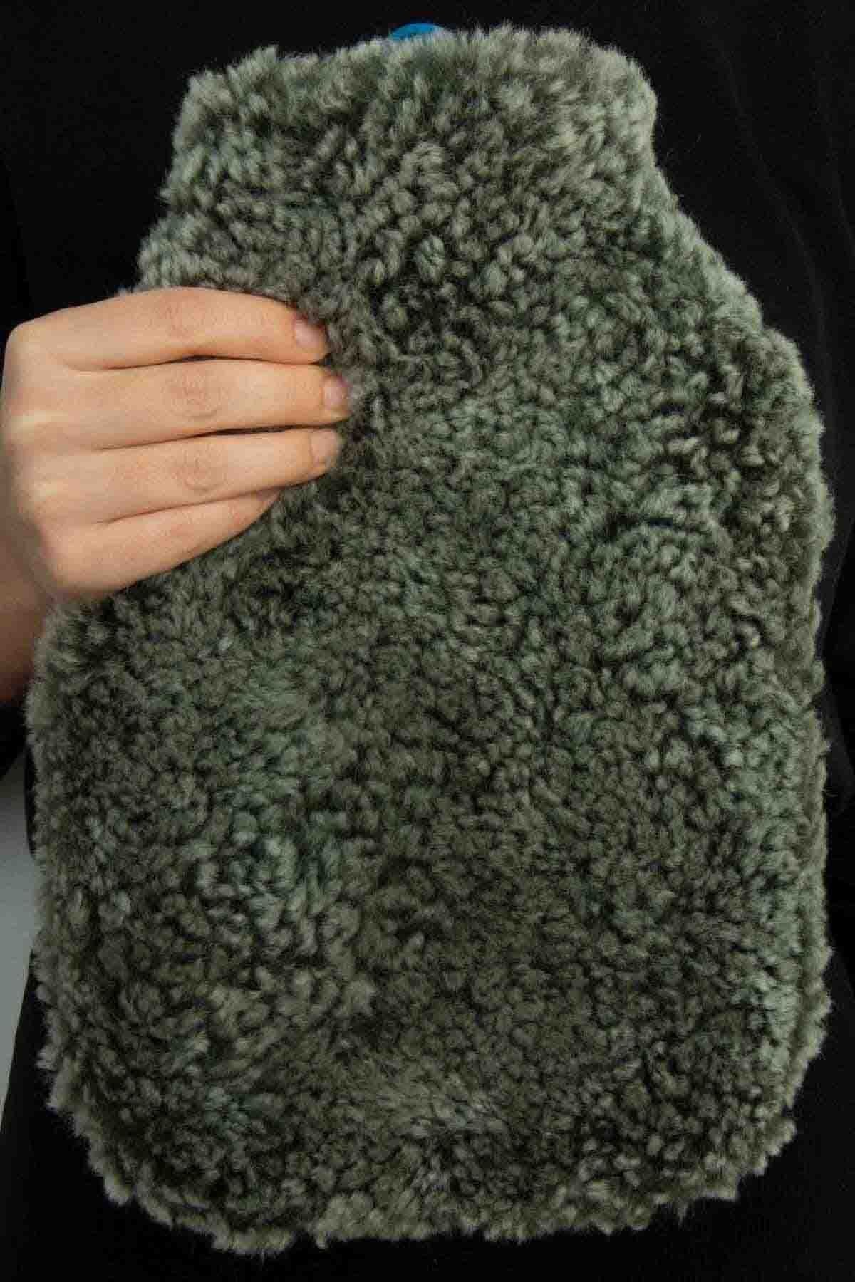 Kürklü Termofor Sıcak Su Torbası SST001 Haki
