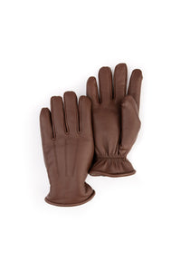 Kürklü Unisex Deri Eldiven 23EL01 Taba