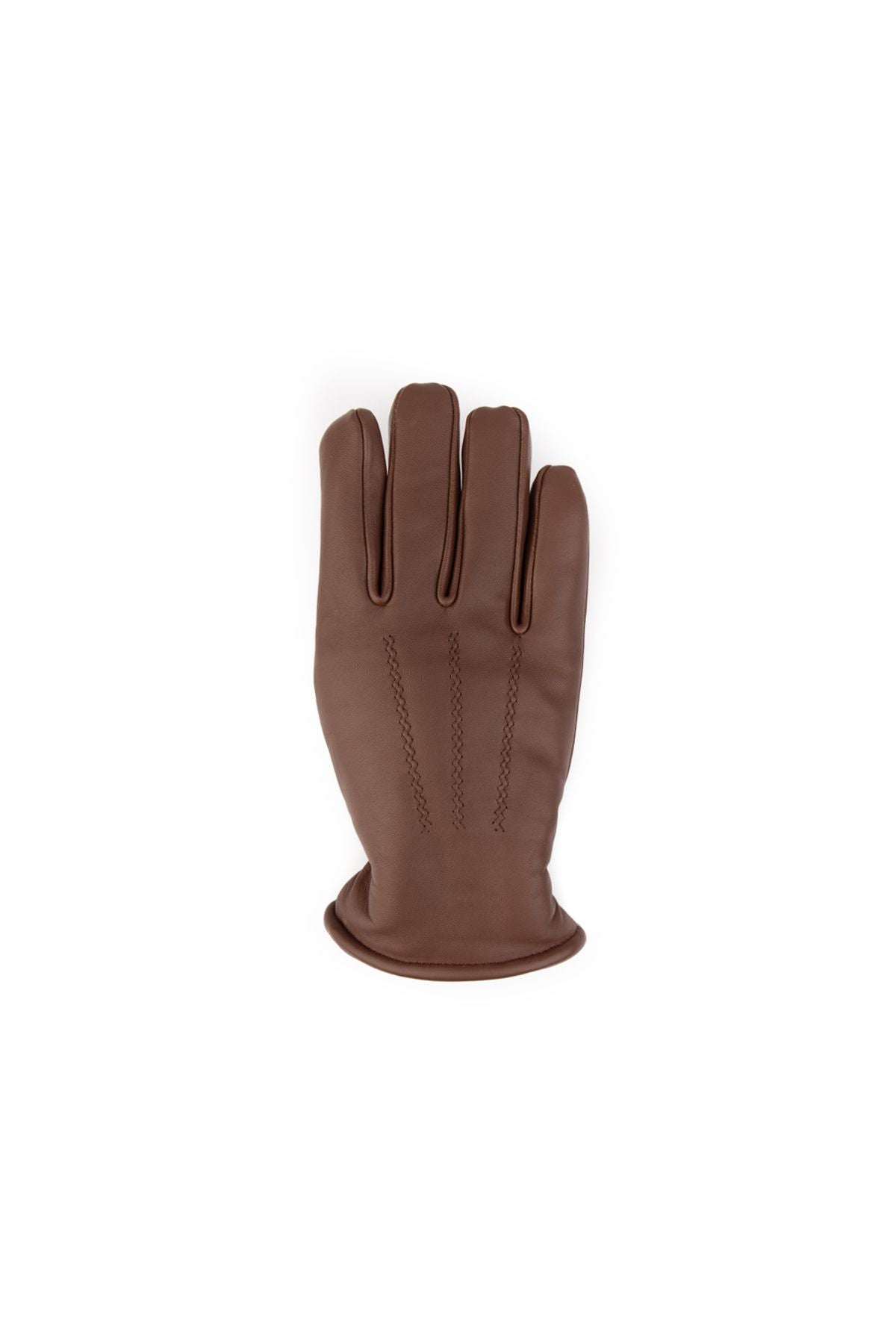 Kürklü Unisex Deri Eldiven 23EL01 Taba