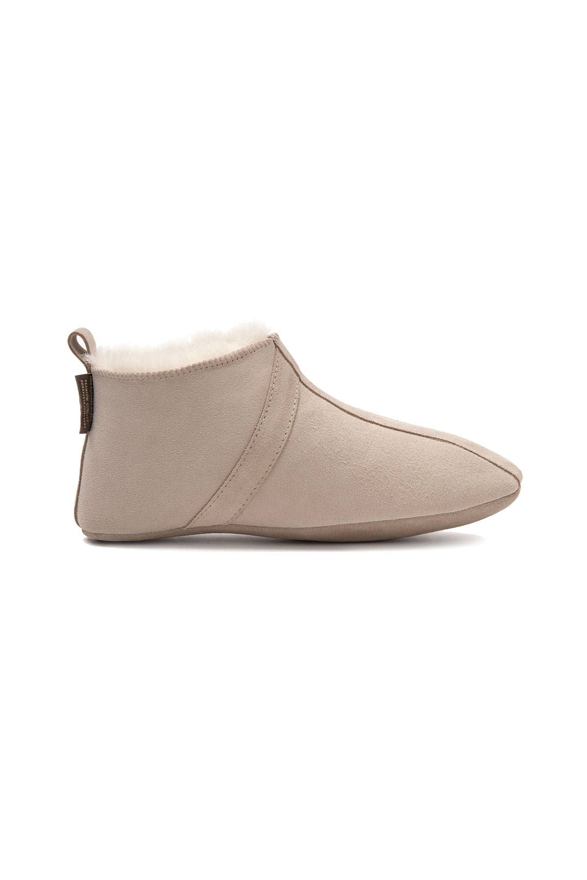 Kürklü Unisex Panduf 191203 Bej
