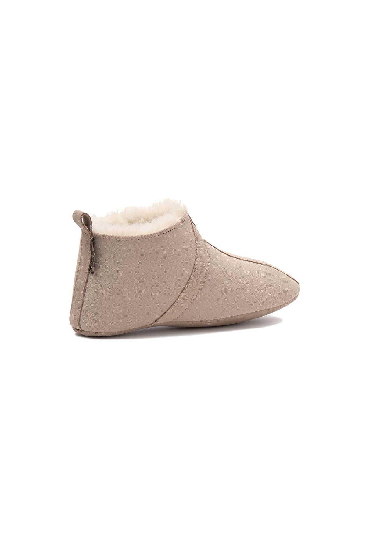 Kürklü Unisex Panduf 191203 Bej