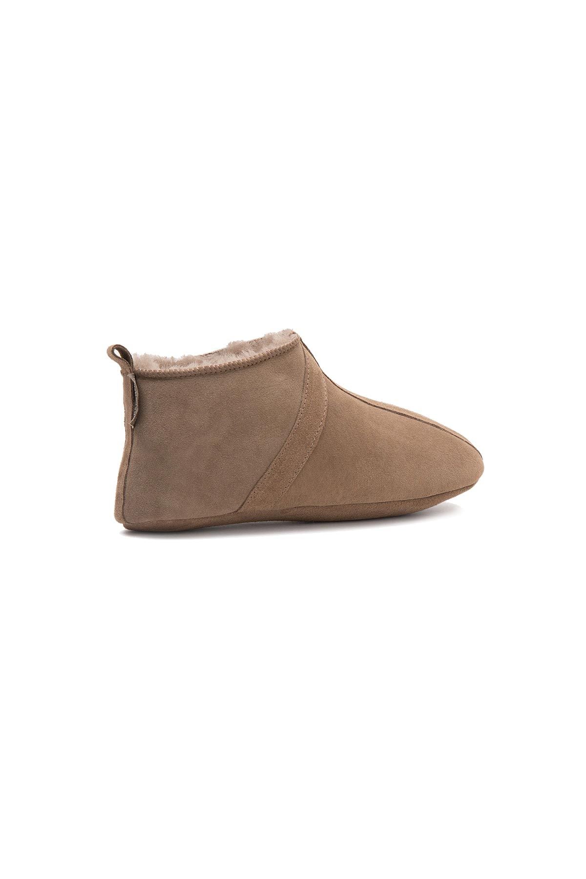 Kürklü Unisex Panduf 191203 Vizon