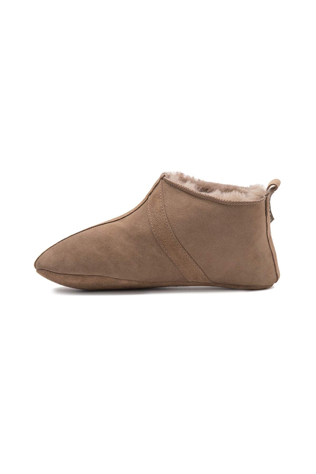 Kürklü Unisex Panduf 191203 Vizon