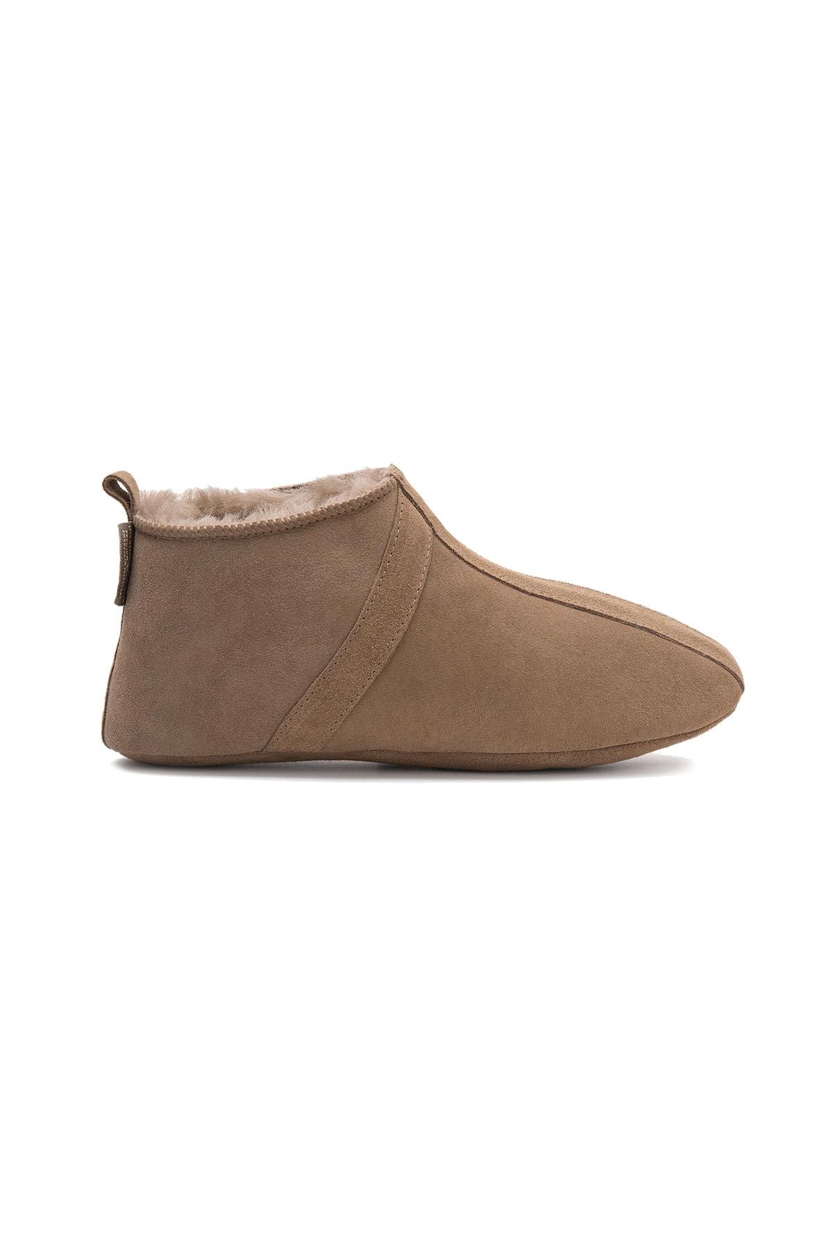 Kürklü Unisex Panduf 191203 Vizon