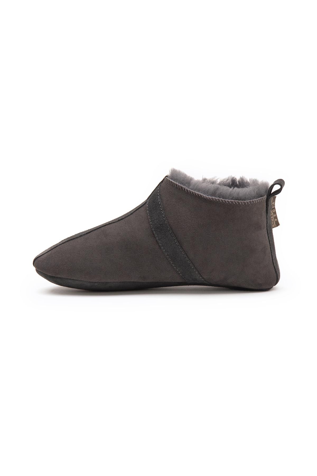 Kürklü Unisex Panduf 191203 Antrasit