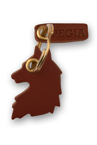 Wolf Leather Keychain 25AN04 Tobacco