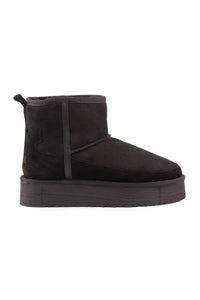 Lesa Tall Shearling Boot 191355 Black