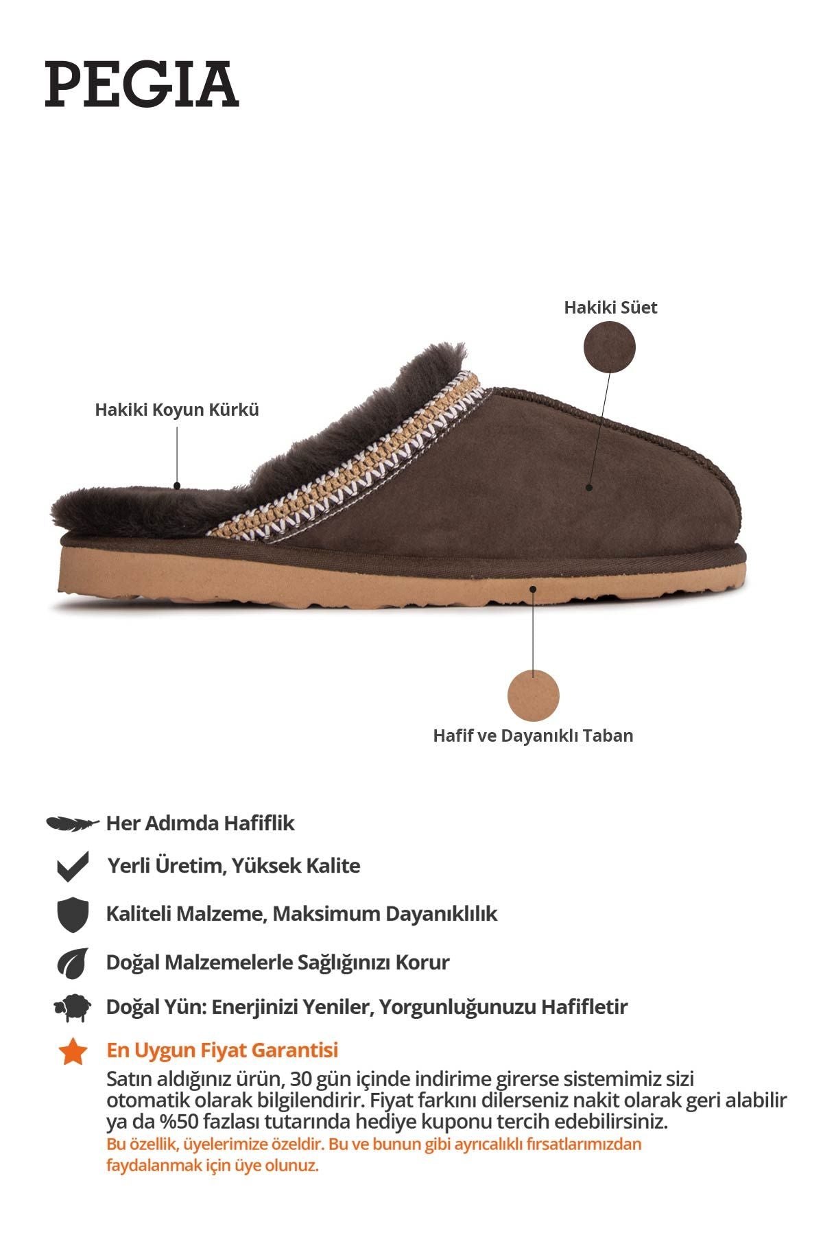 Embroidered Women's House Slippers 191204 Brown