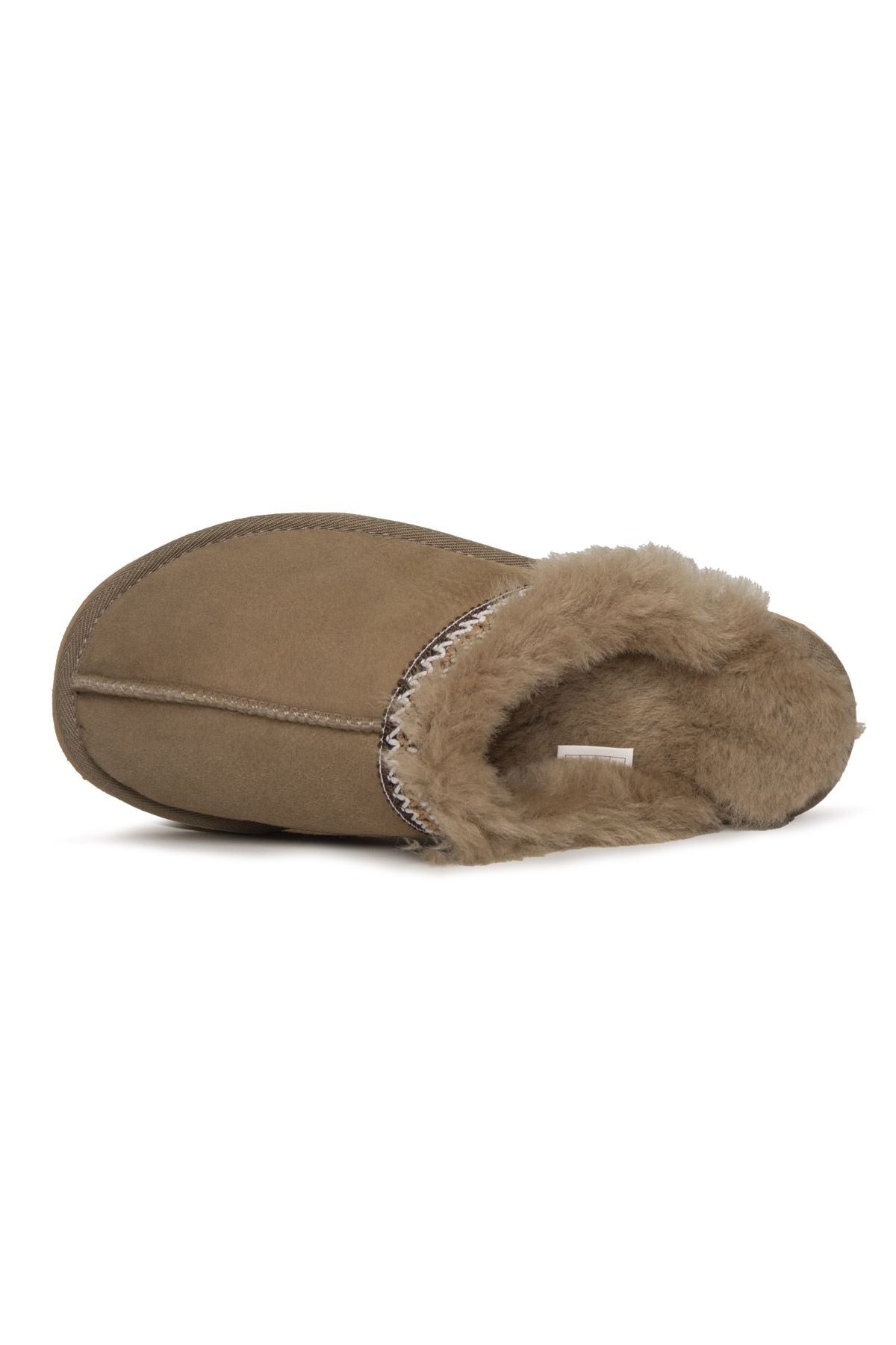 Embroidered Women's House Slippers 191204 Mink
