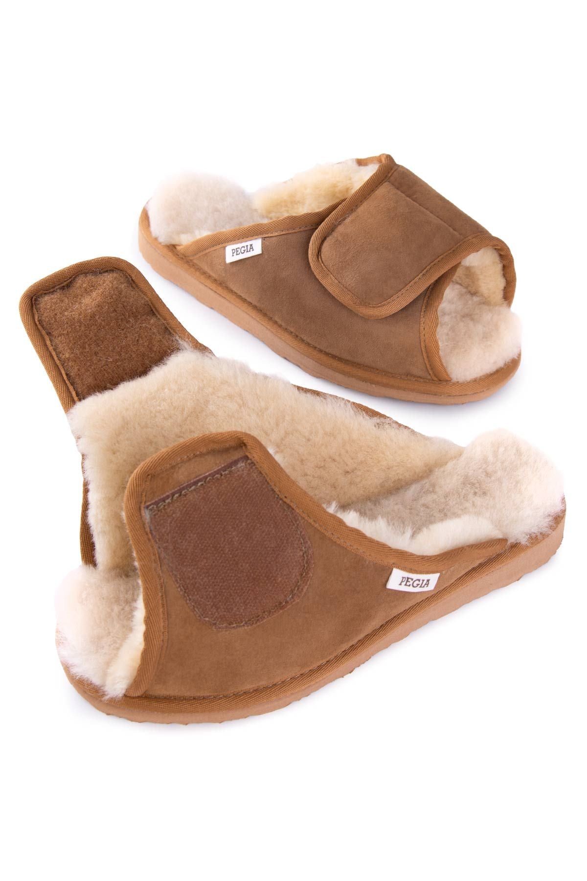 Outlet Kürklü Diyabetik Ev Terliği TK191219 Taba