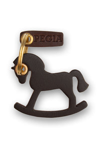 Toy Horse Leather Keychain 25AN16 Brown
