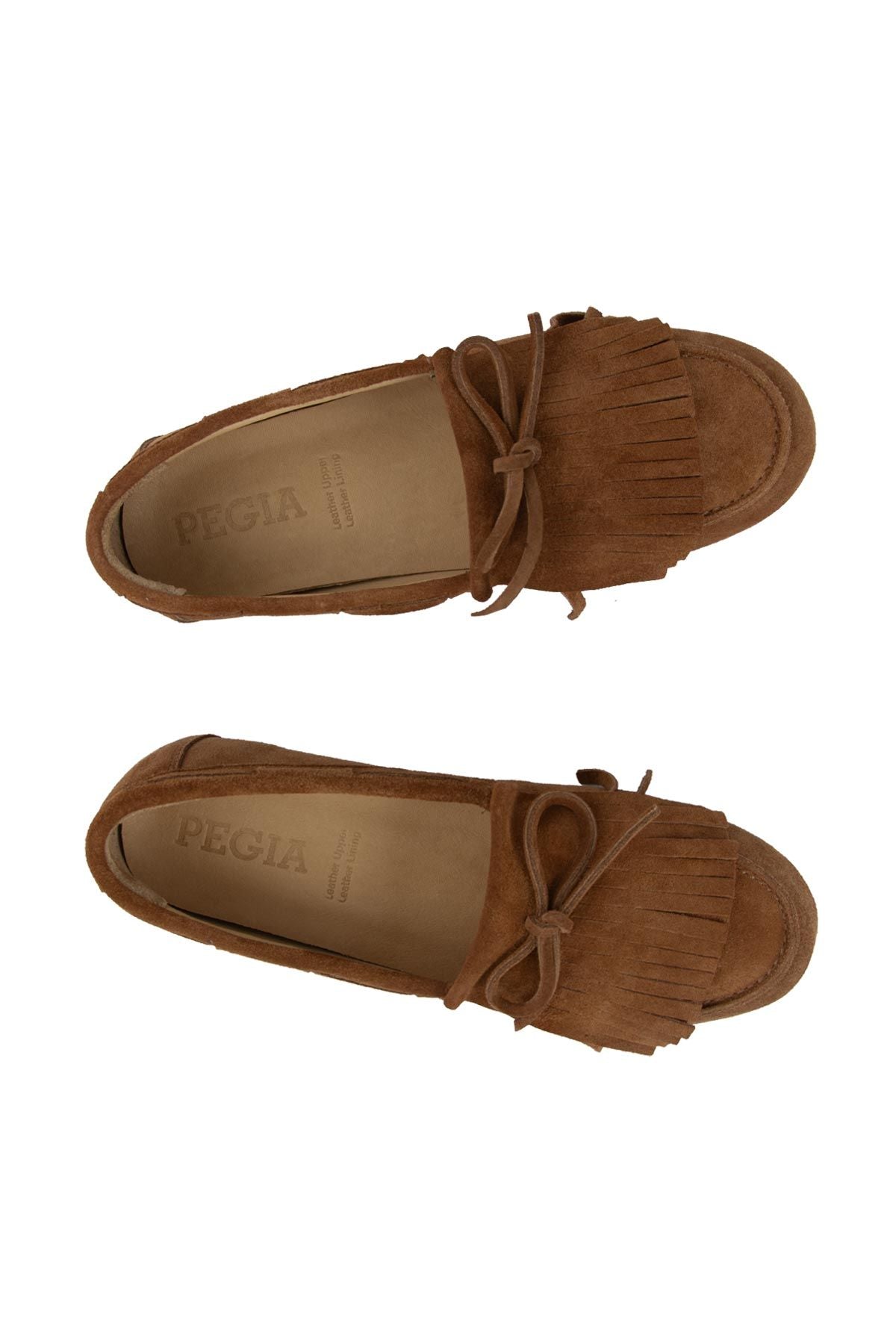 Püsküllü Kadın Loafer Ayakkabı 700923 Taba