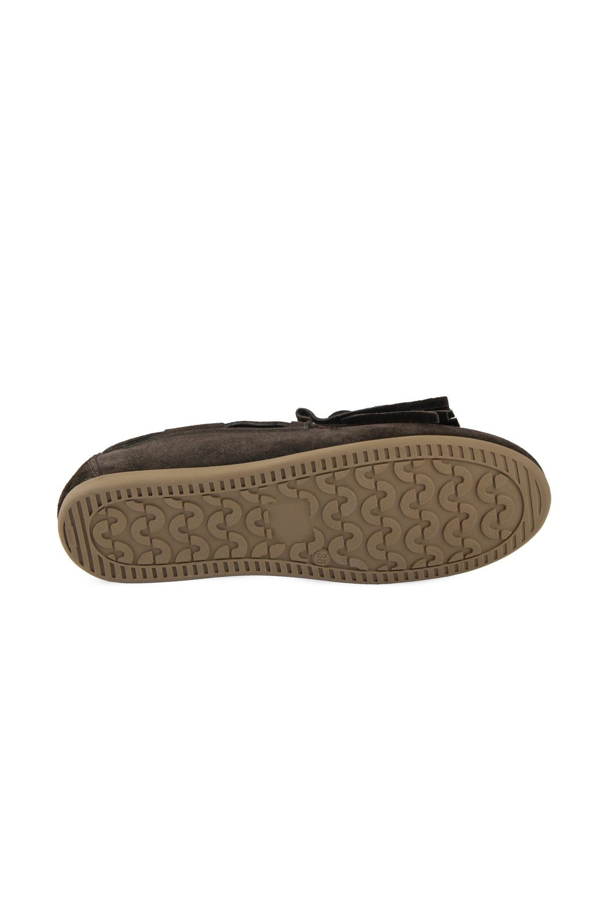Püsküllü Kadın Loafer Ayakkabı 700923 Kahve