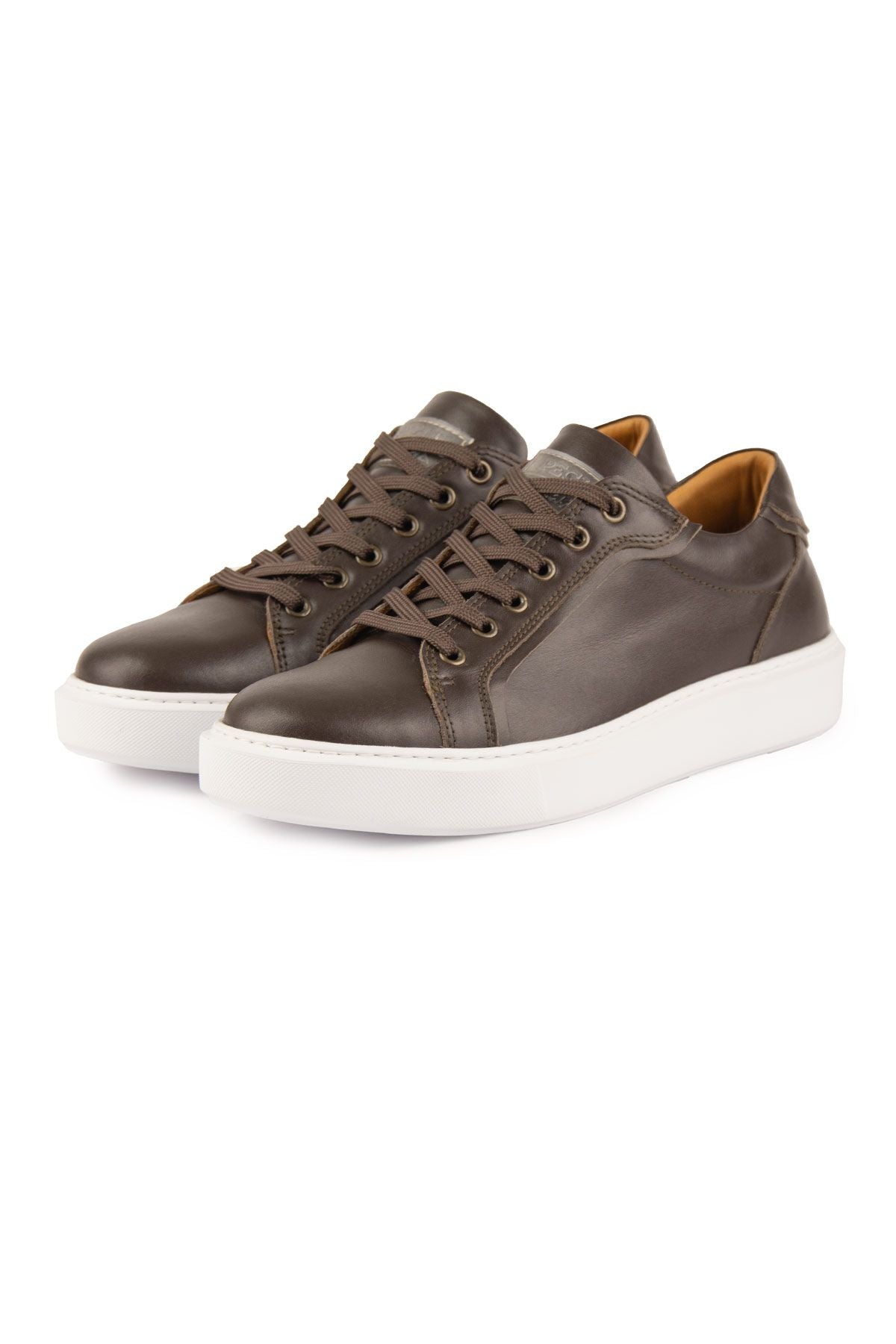 Star Hakiki Deri Sneaker 500970 Kahve