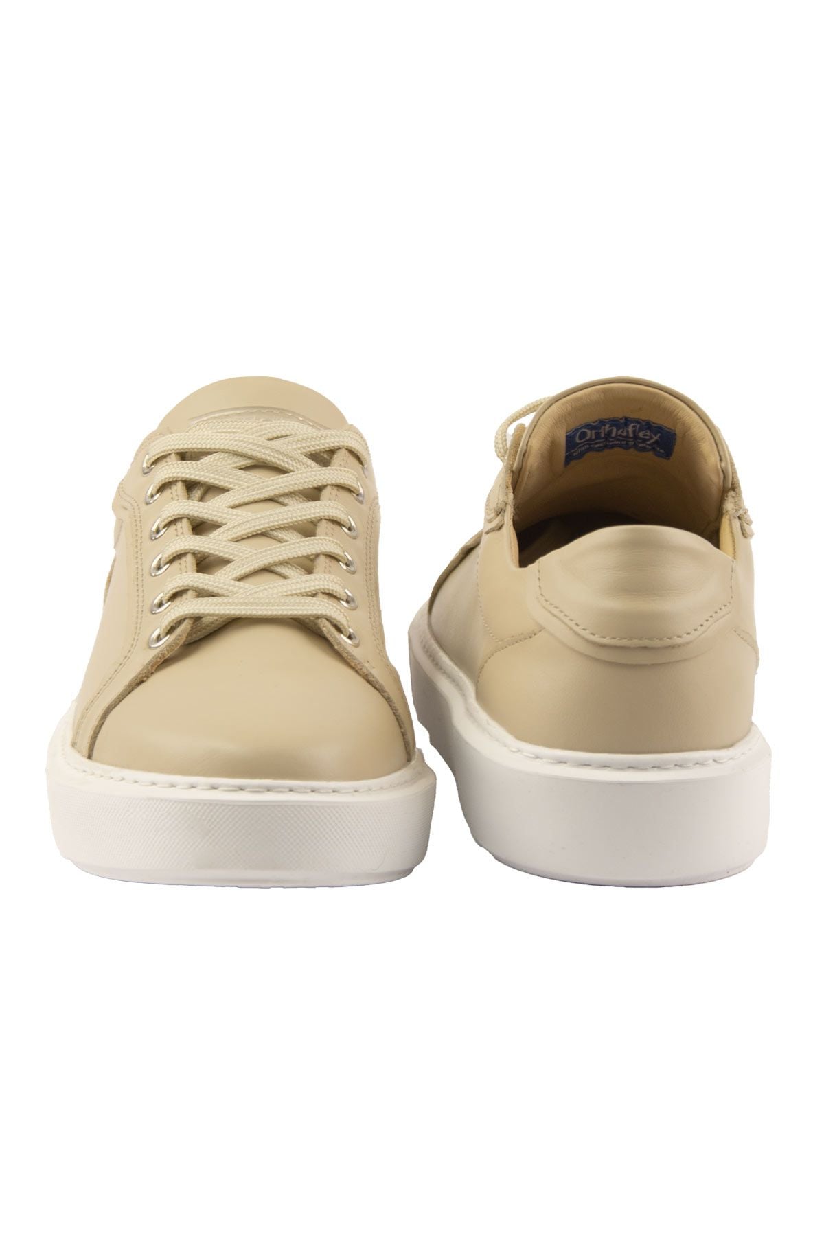 Star Hakiki Deri Sneaker 500970 Koyu Bej