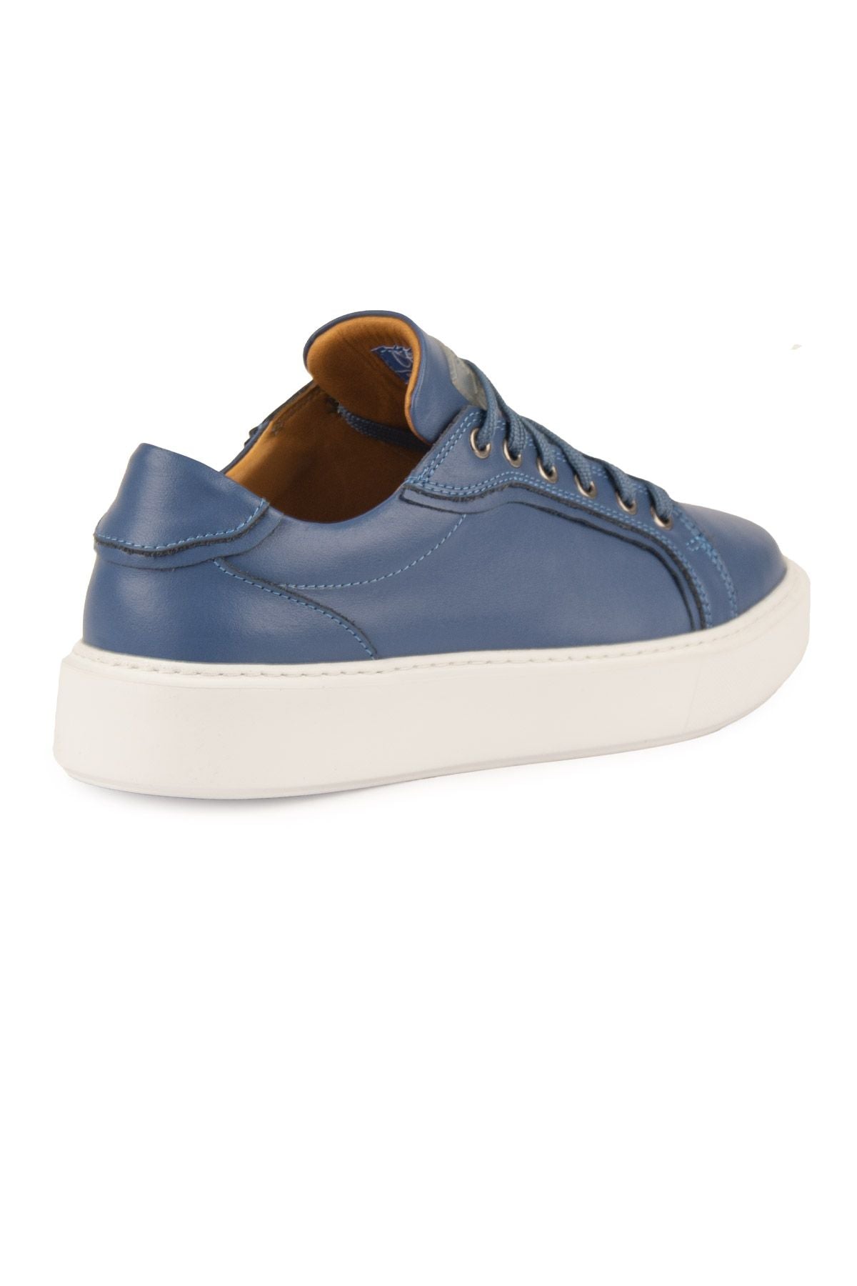 Star Hakiki Deri Sneaker 500970 Mavi
