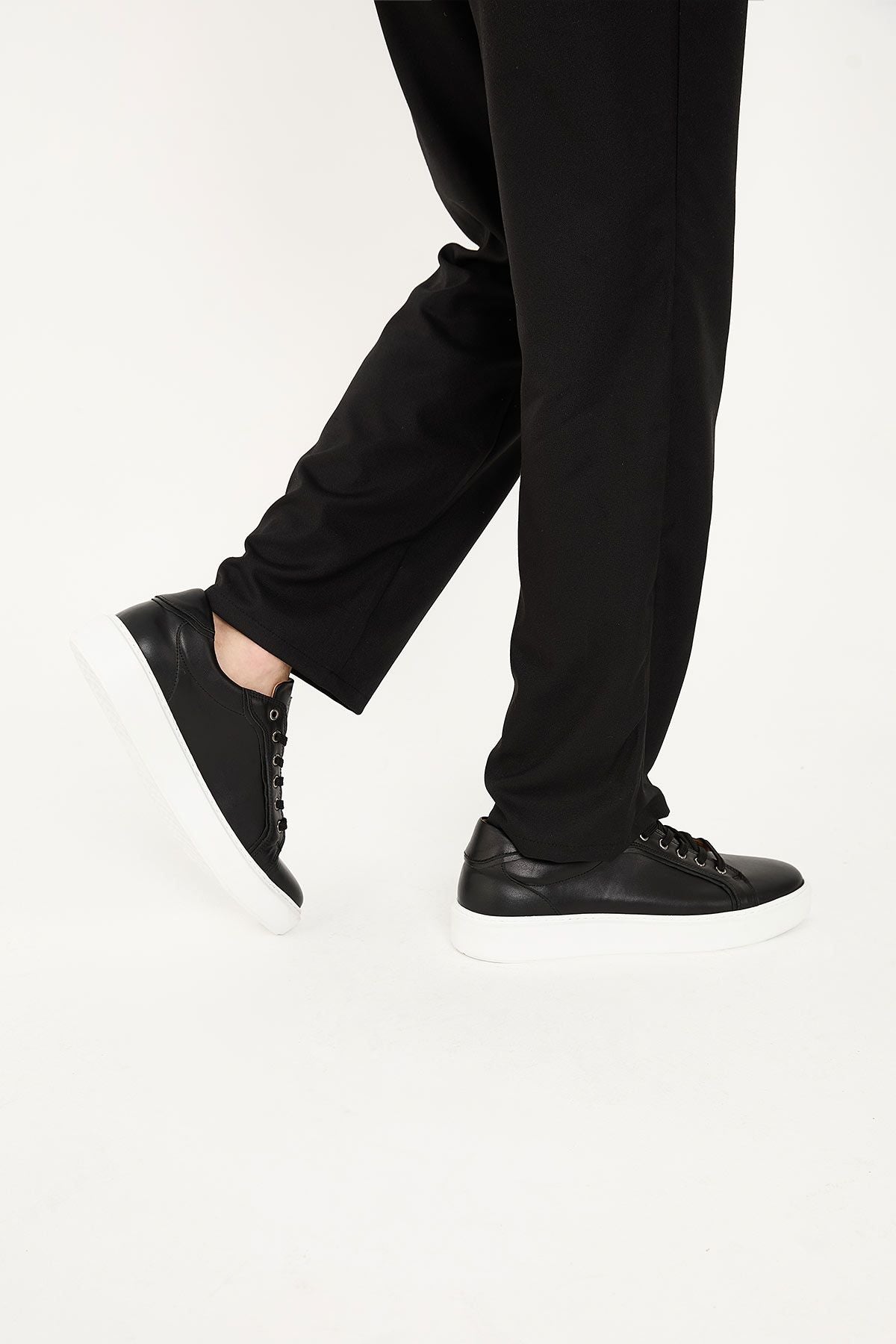Star Hakiki Deri Sneaker 500970 Siyah