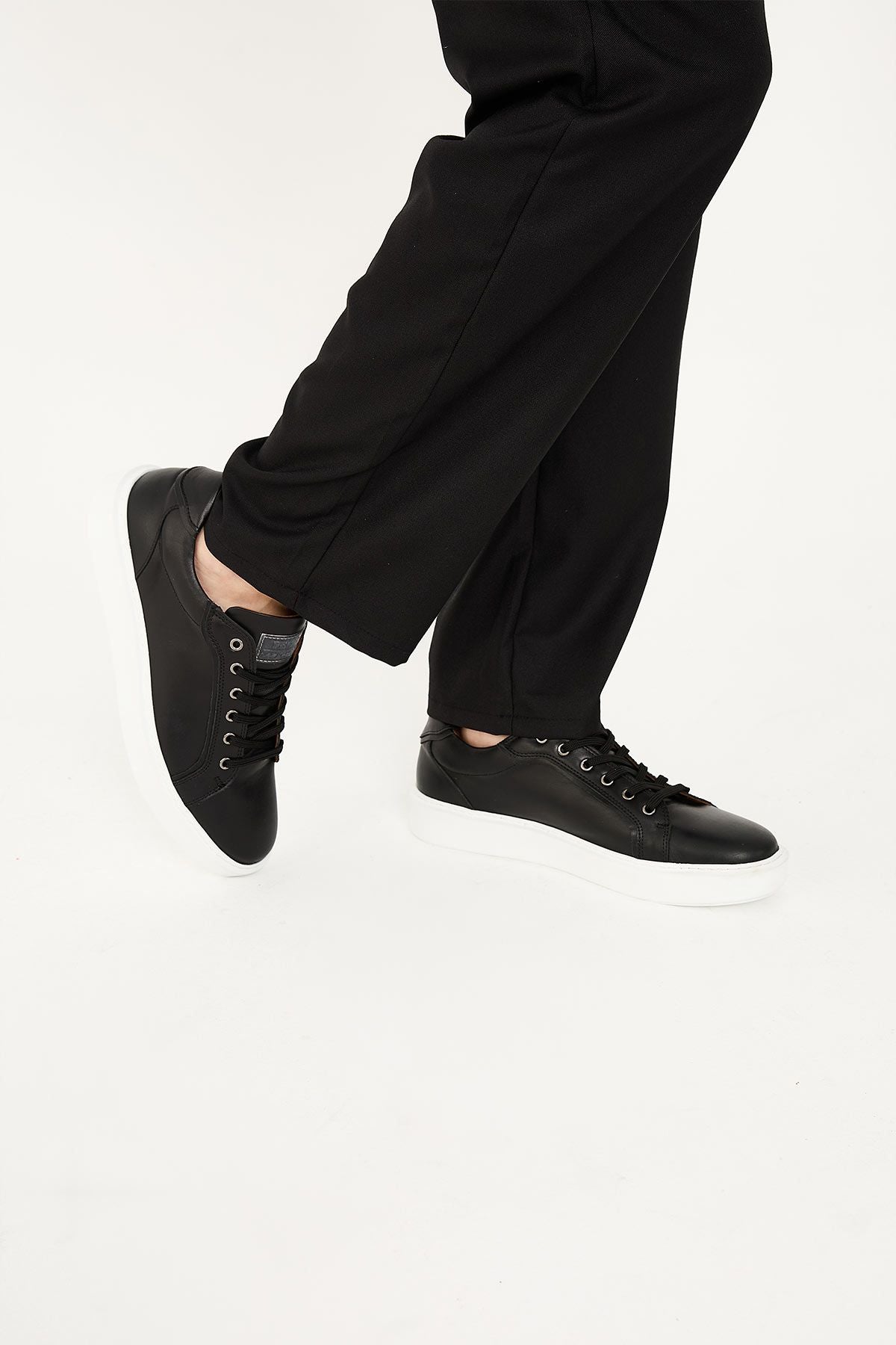 Star Hakiki Deri Sneaker 500970 Siyah