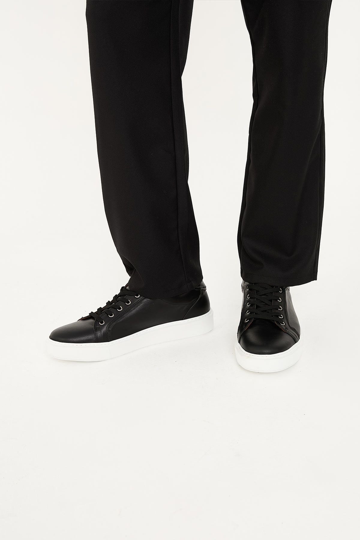 Star Hakiki Deri Sneaker 500970 Siyah