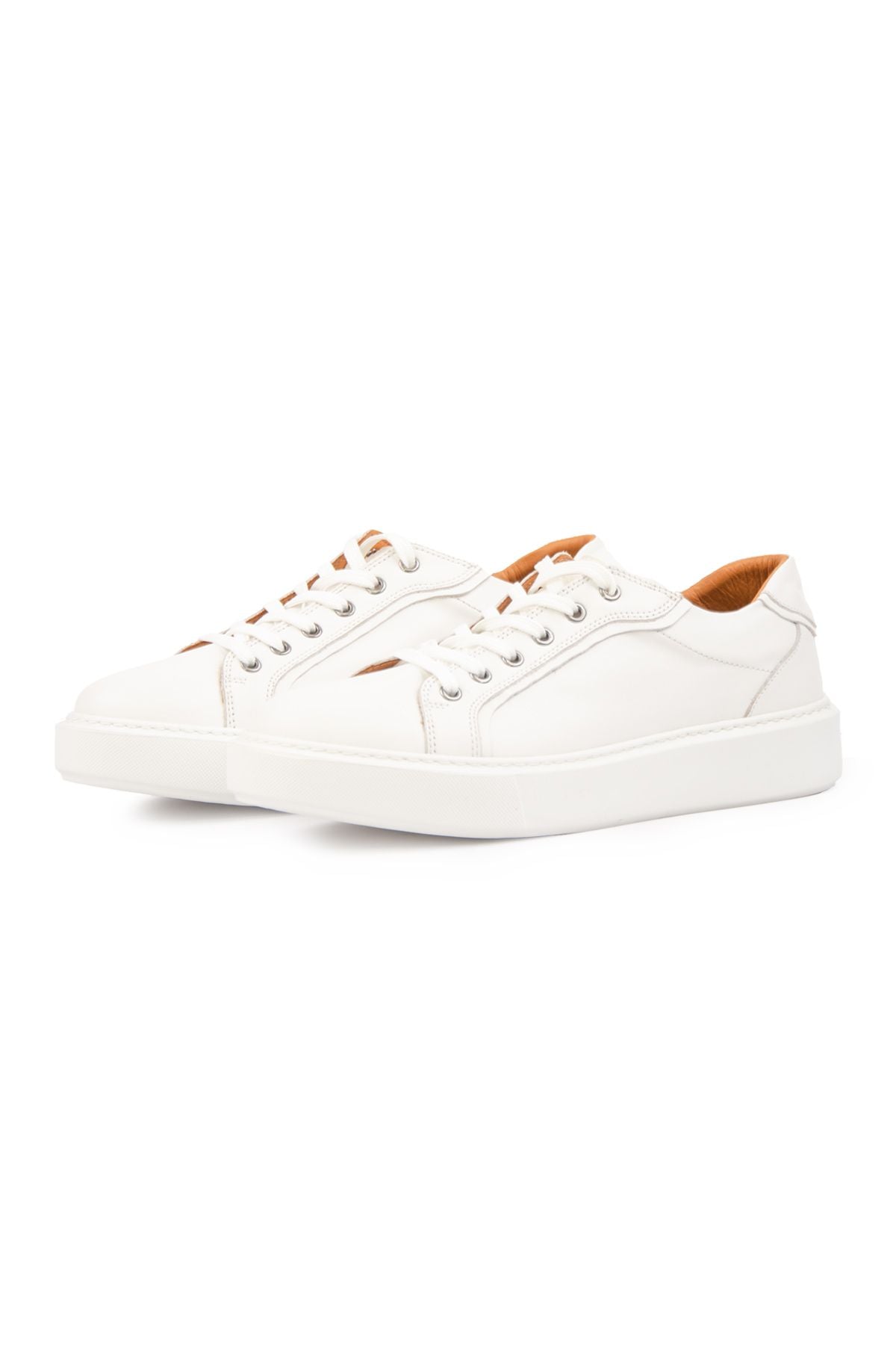 Star Hakiki Deri Sneaker 500970 Beyaz
