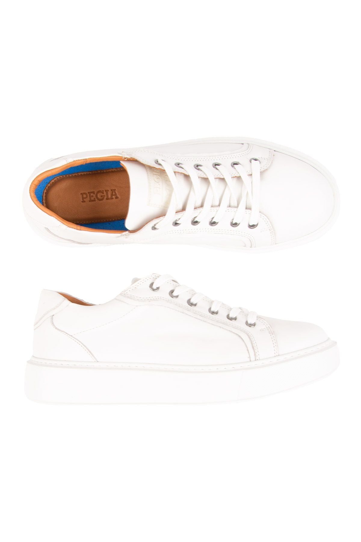 Star Hakiki Deri Sneaker 500970 Beyaz