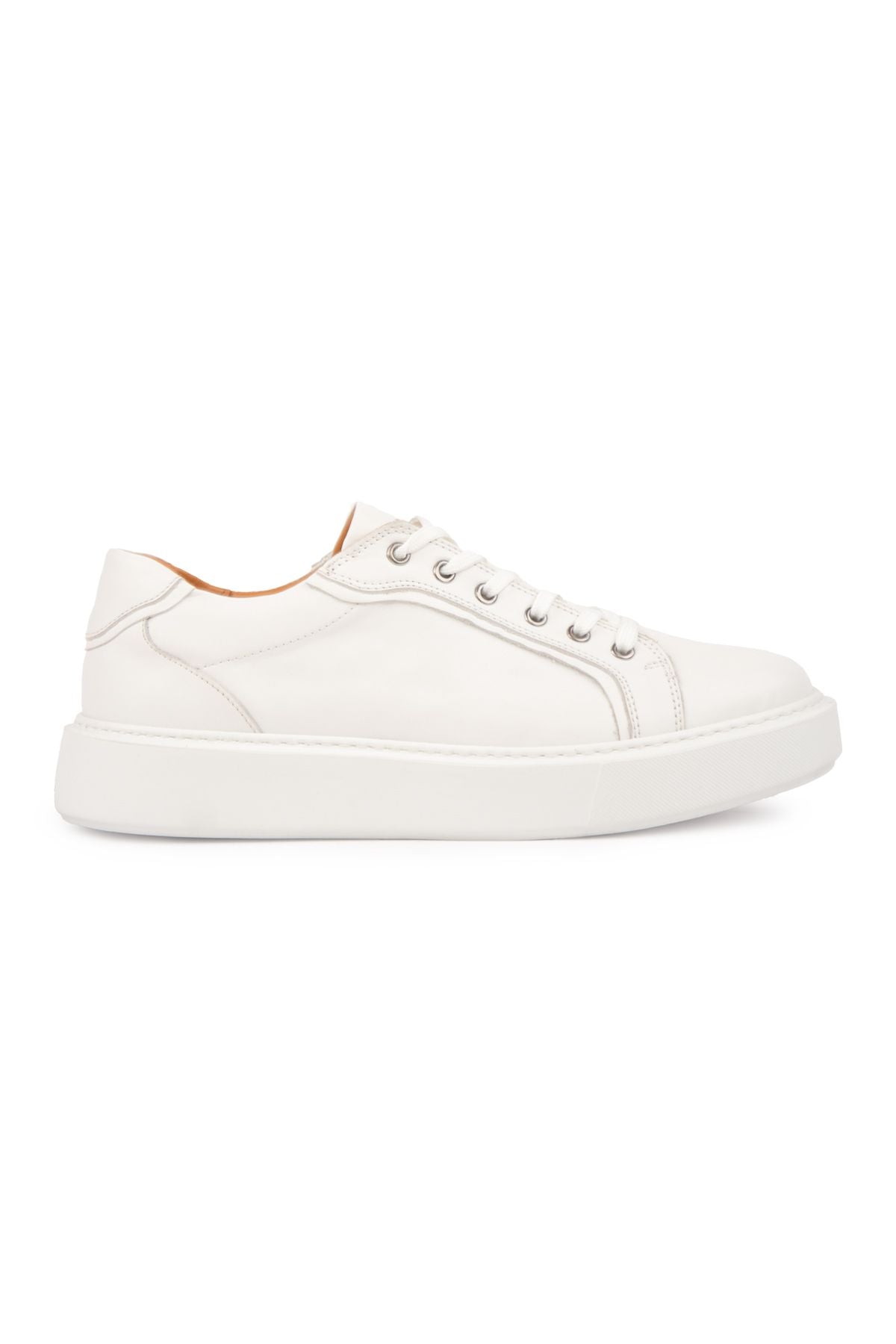 Star Hakiki Deri Sneaker 500970 Beyaz
