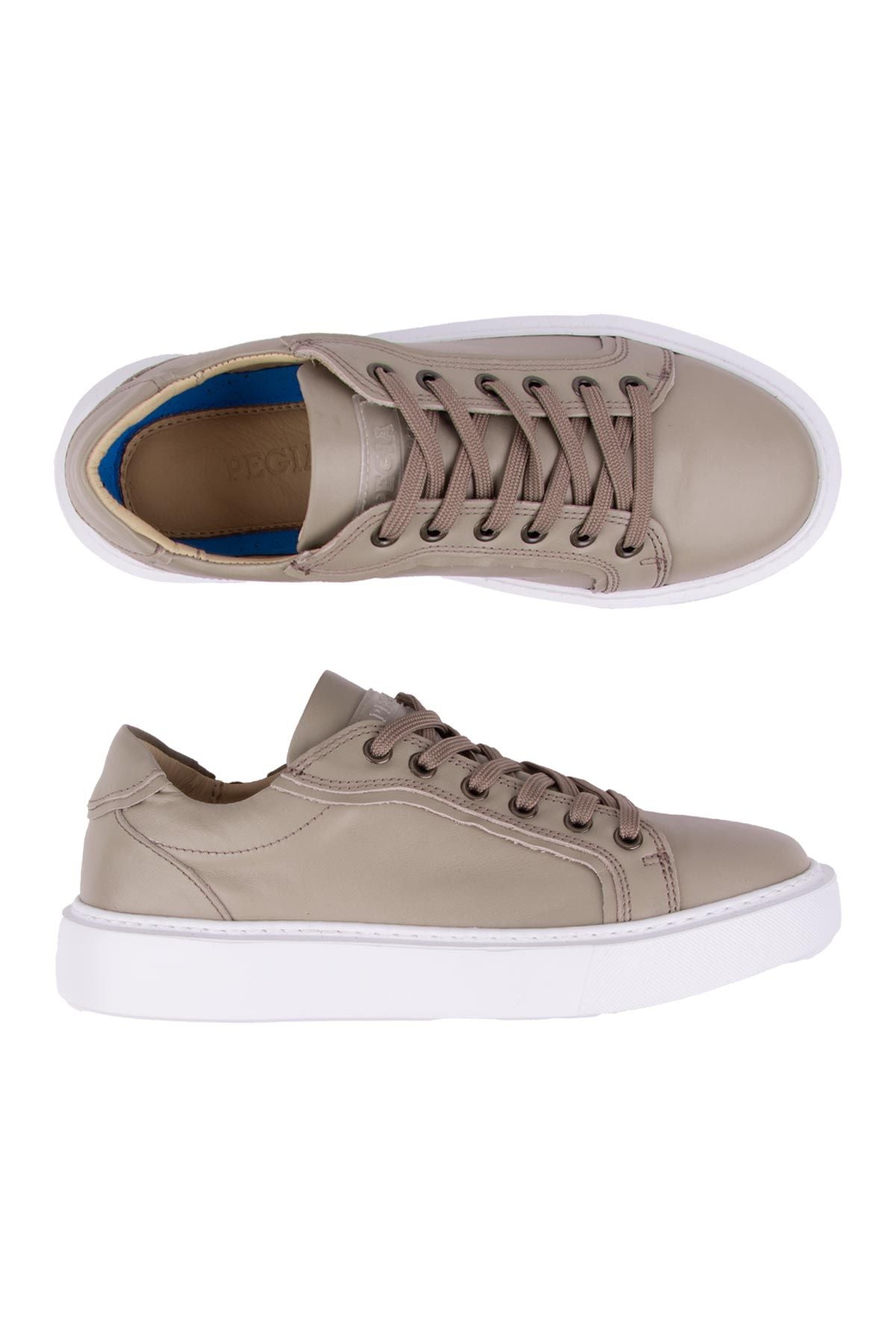 Star Hakiki Deri Sneaker 500970 Bej
