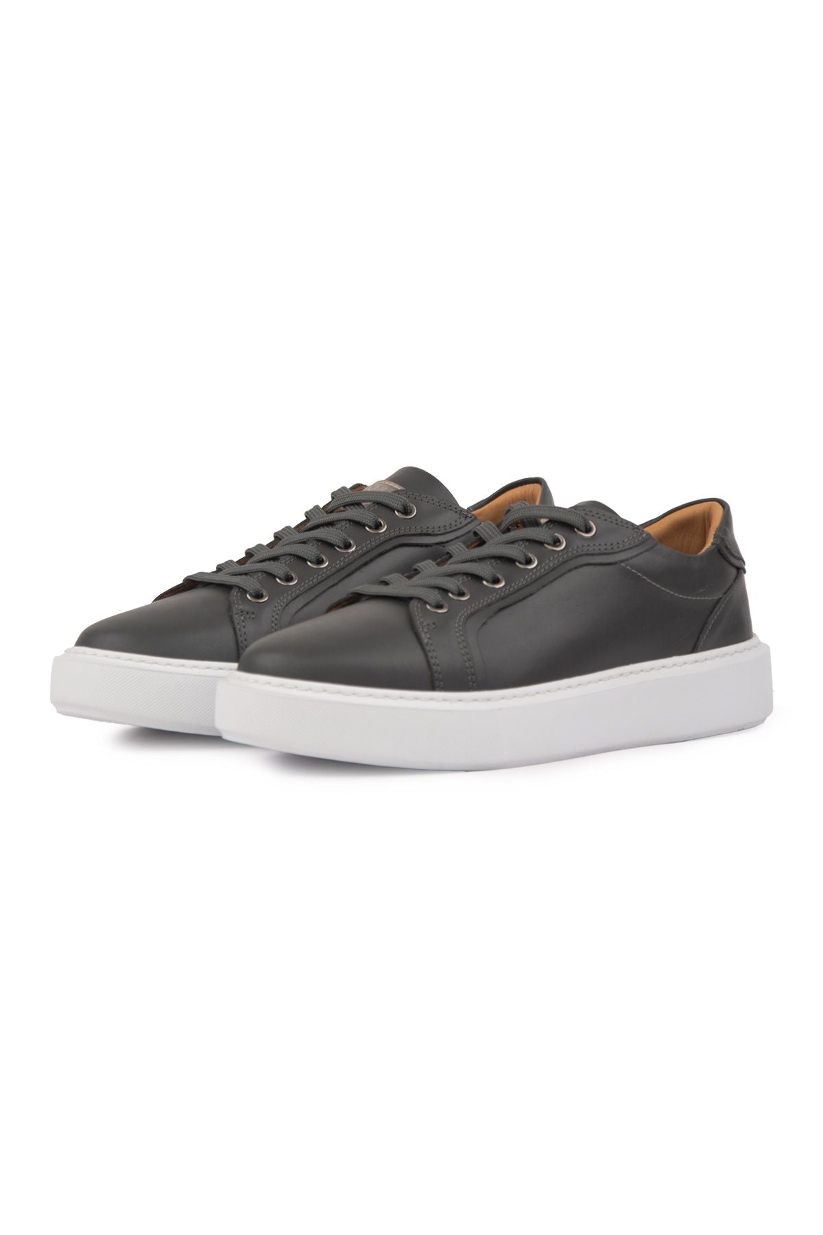 Star Hakiki Deri Sneaker 500970 Antrasit