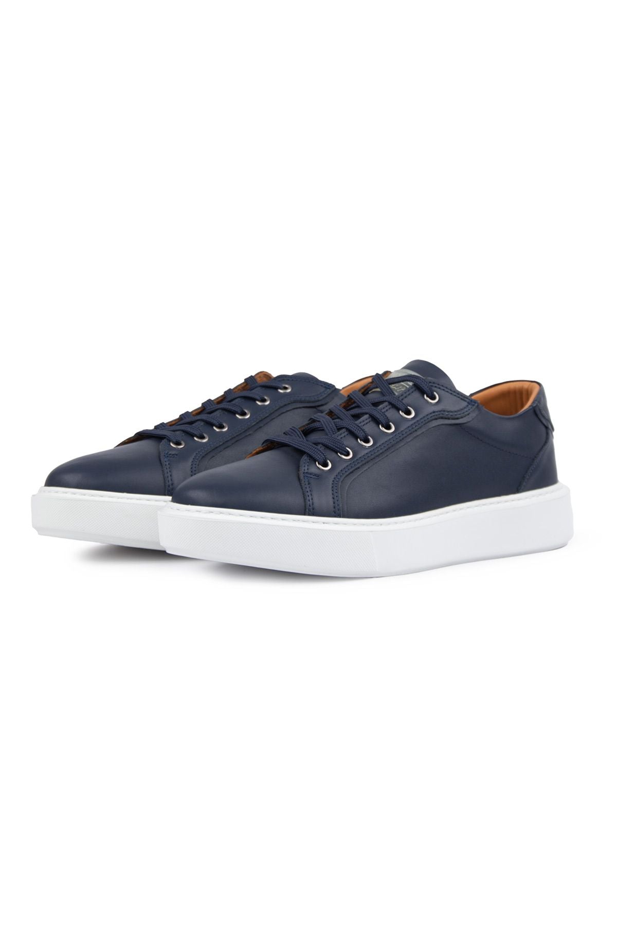 Star Hakiki Deri Sneaker 500970 Lacivert