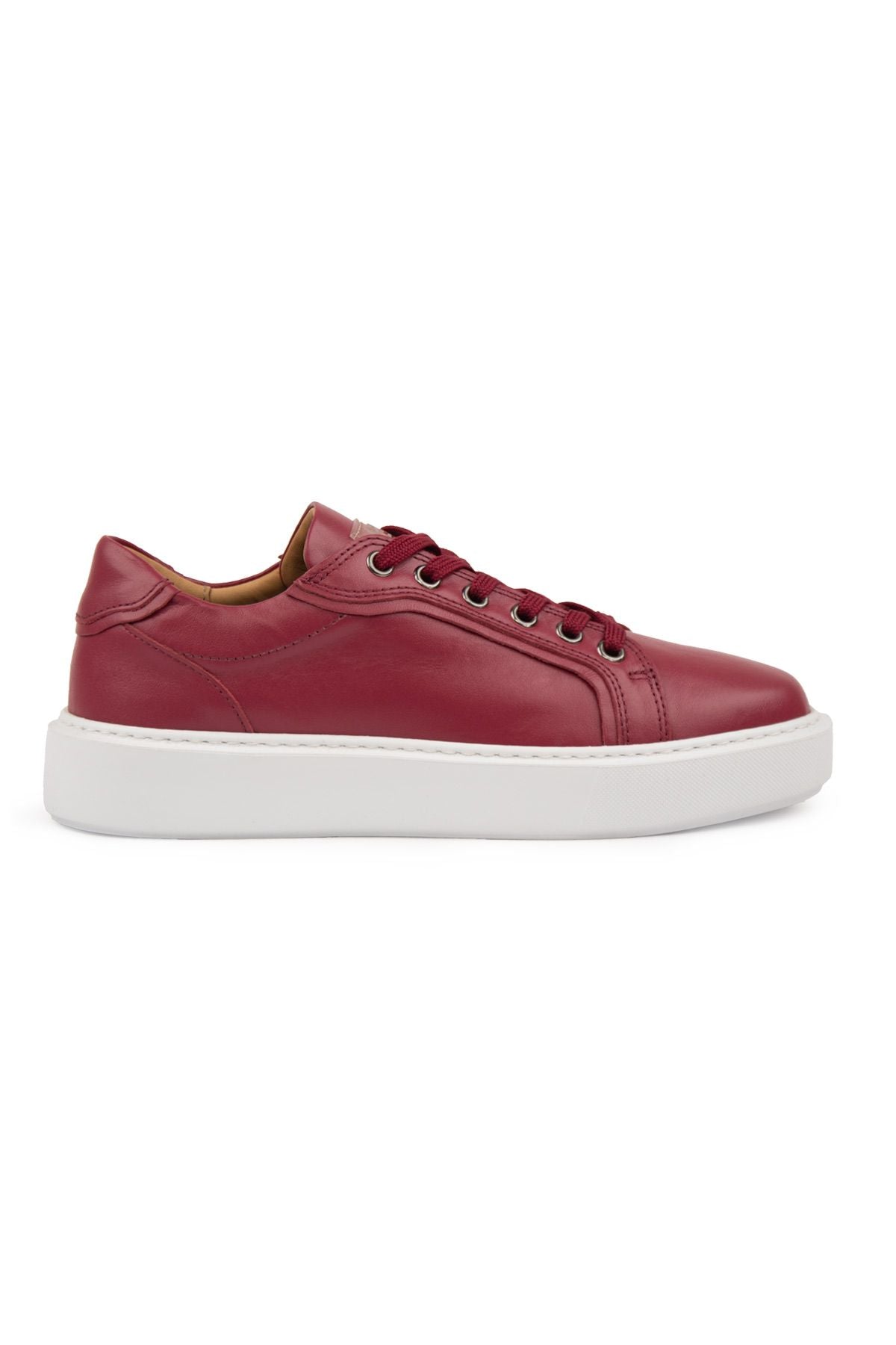 Star Hakiki Deri Sneaker 500970 Kırmızı
