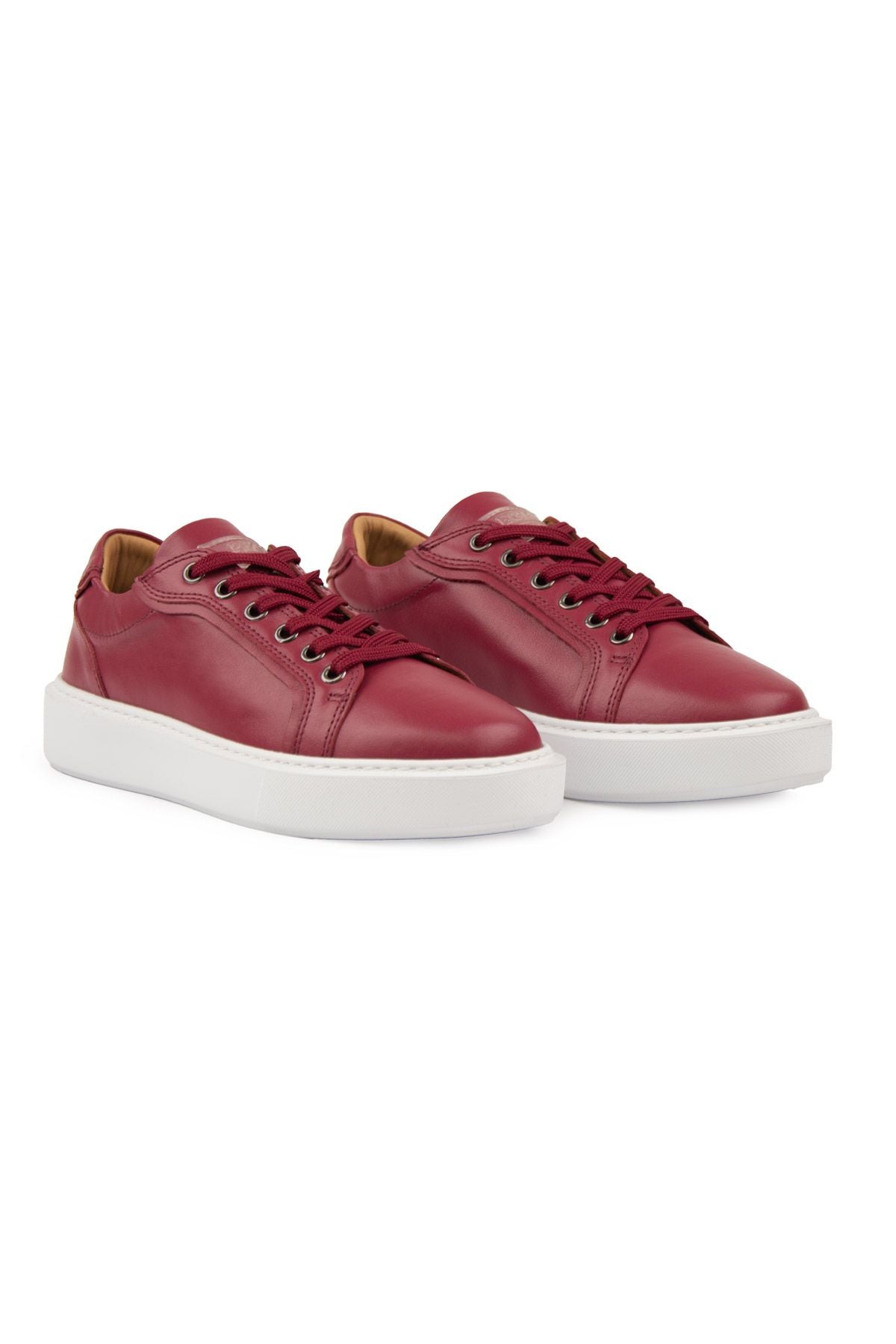 Star Hakiki Deri Sneaker 500970 Kırmızı