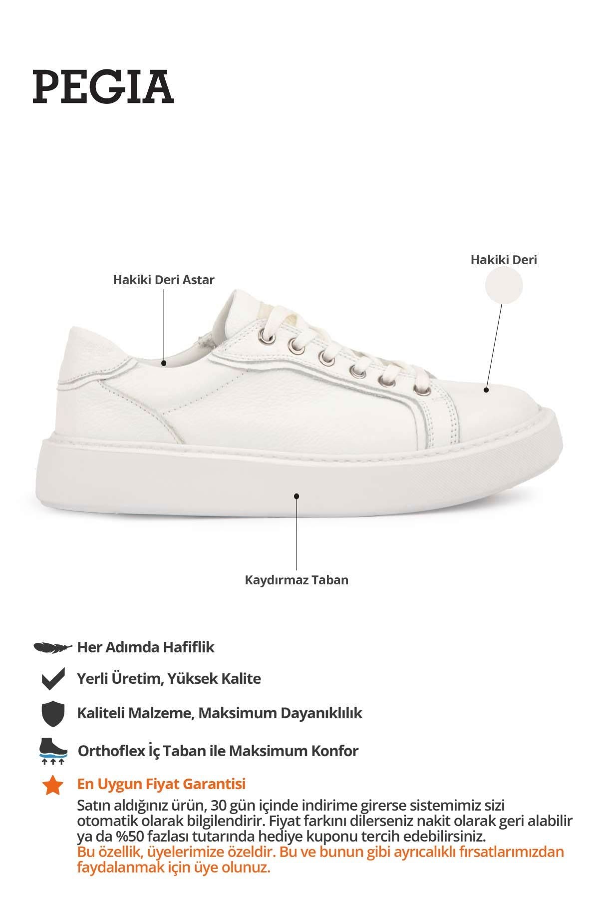 Star Hakiki Floater Sneaker 500973 Beyaz
