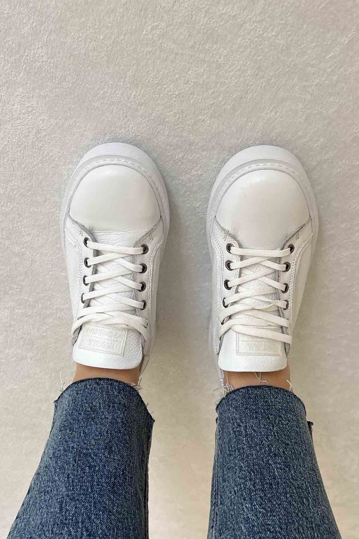 Star Hakiki Floater Sneaker 500973 Beyaz