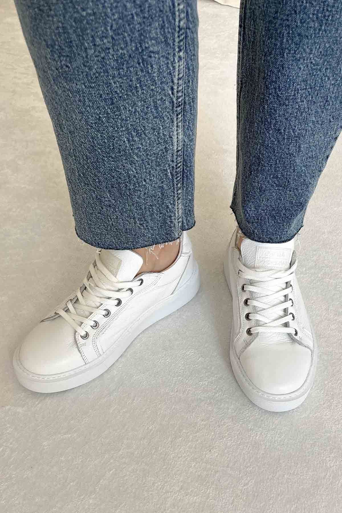 Star Hakiki Floater Sneaker 500973 Beyaz