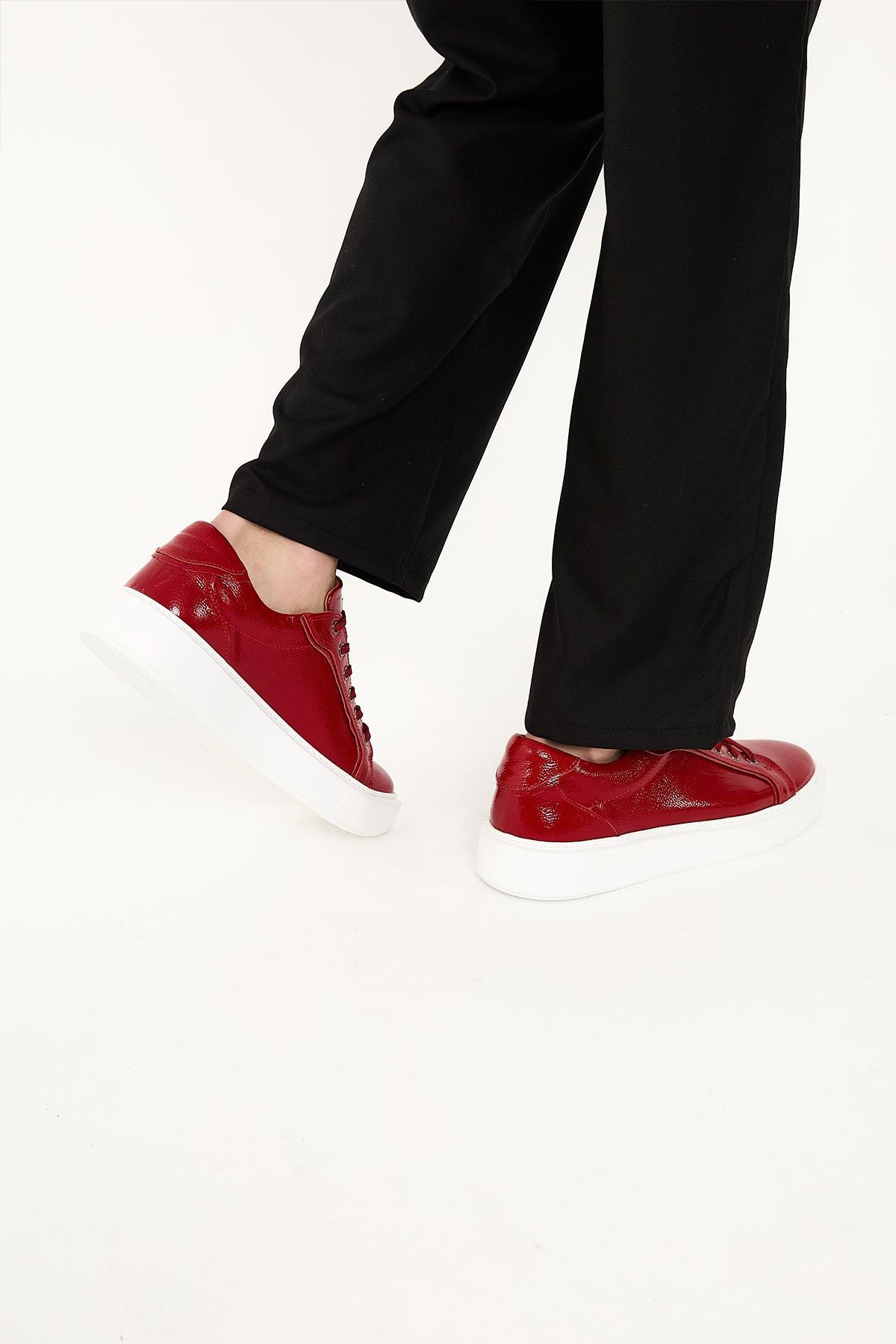 Star Rugan Deri Sneaker 500972 Kırmızı