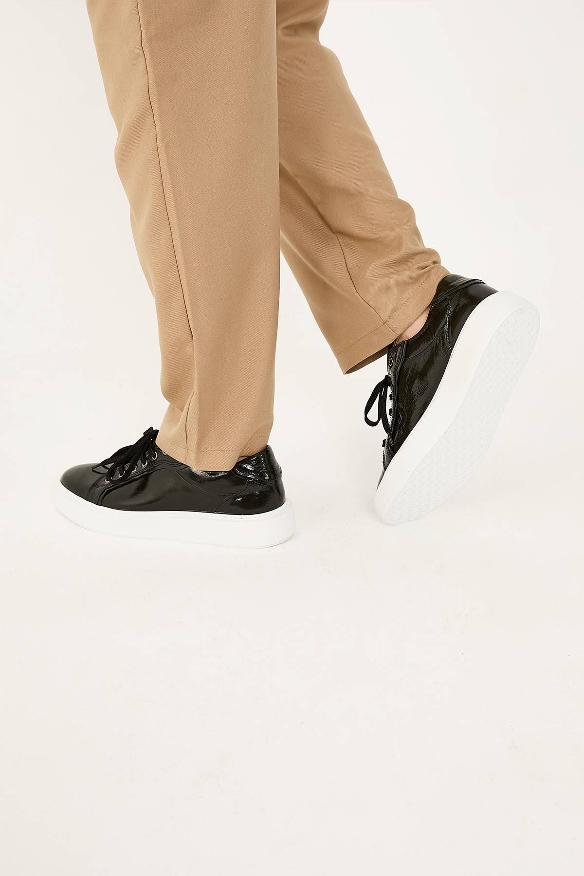 Star Rugan Deri Sneaker 500972 Siyah
