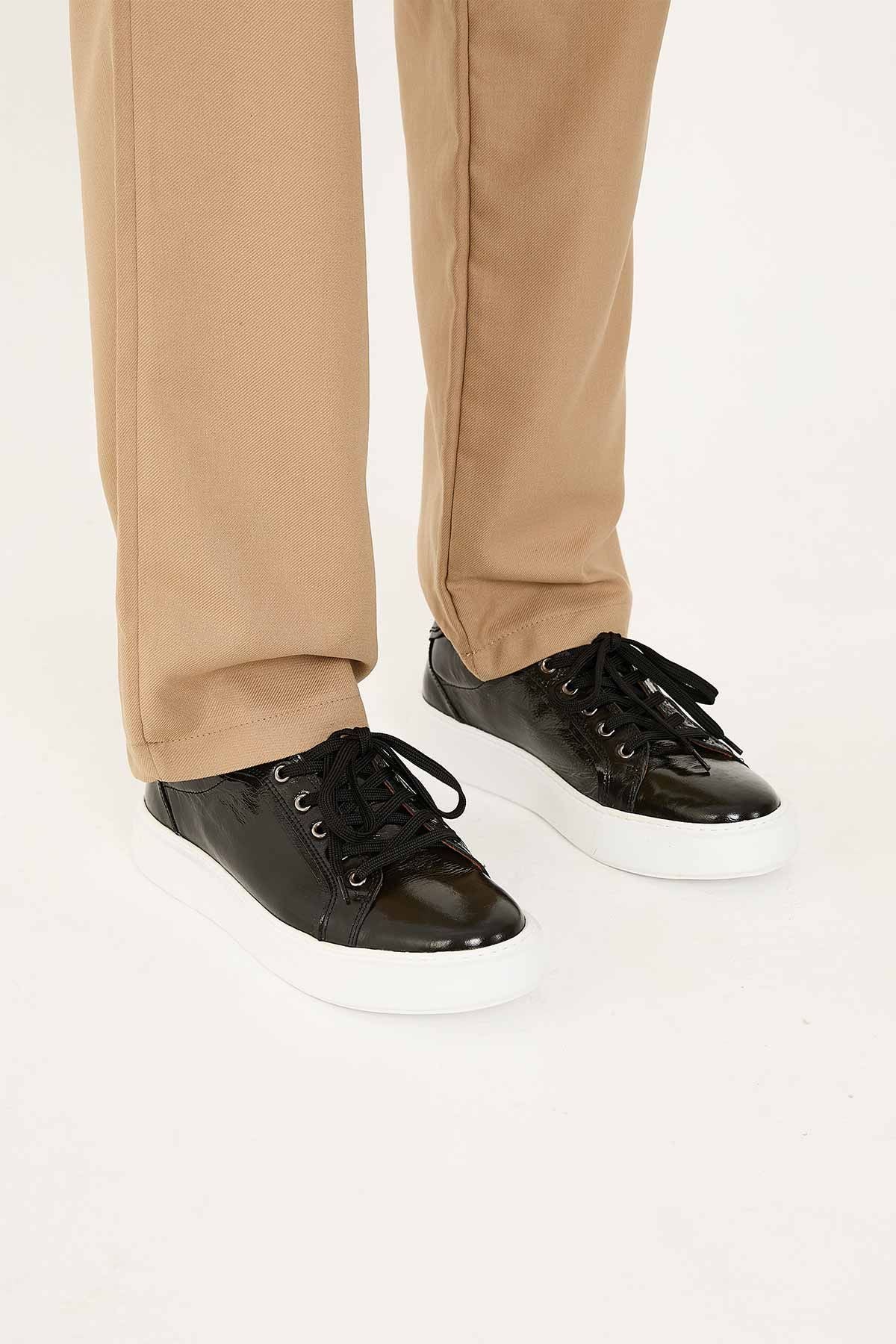 Star Rugan Deri Sneaker 500972 Siyah