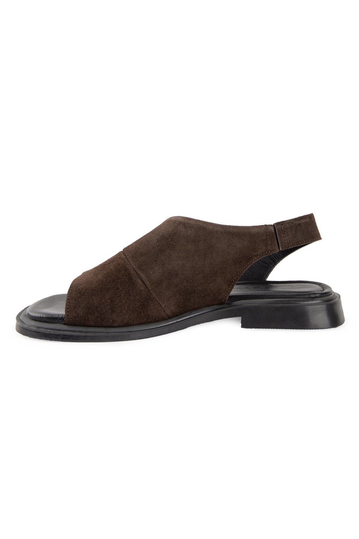 Süet Bantlı Kadın Sandalet DG6076 Kahve