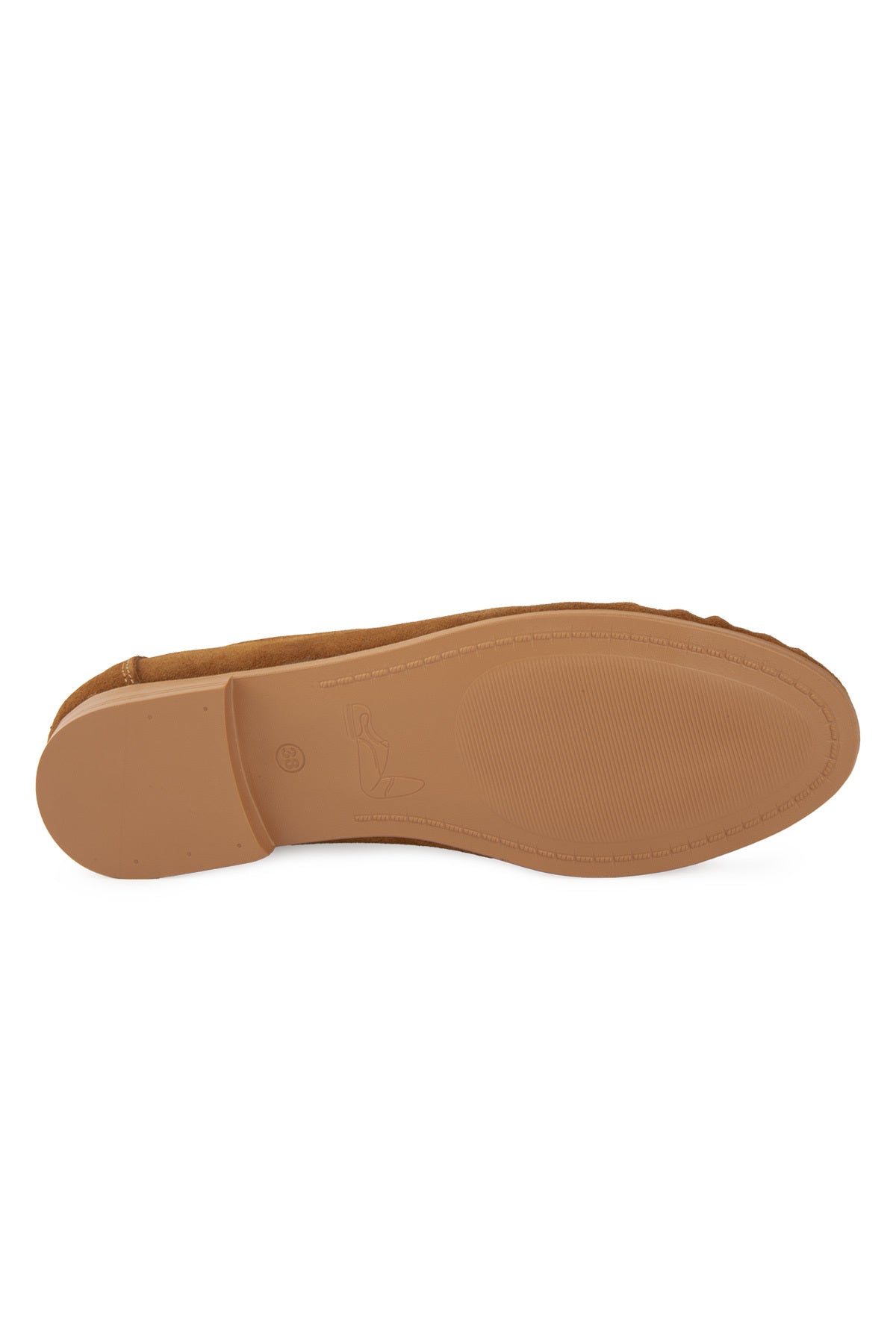 Süet Dikiş Detaylı Loafer DG6109 Taba