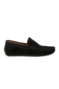Suede Men's Moccasin Shoe 500914 Black