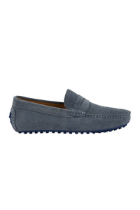 Suede Men's Loafer Shoes 500914 Blue