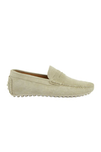 Suede Men's Moccasin Shoe 500914 Beige