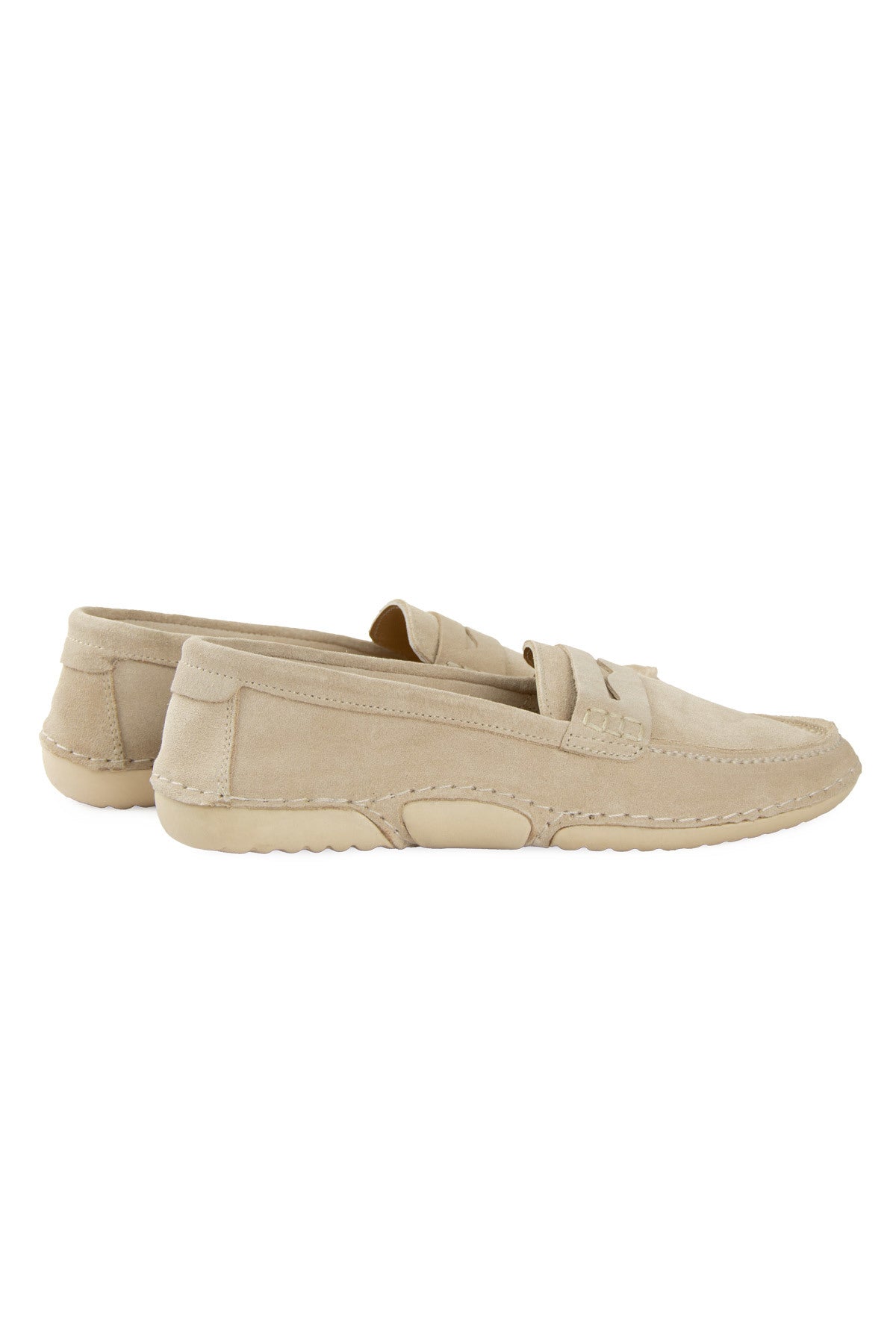 Süet Klasik Kadın Loafer DG6107 Bej