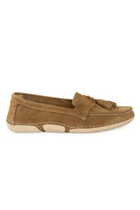 Suede Tassel-Detail Loafers DG6106 Tobacco