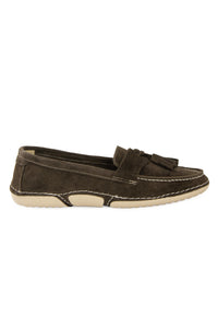 Suede Tassel-Detail Loafers DG6106 Brown