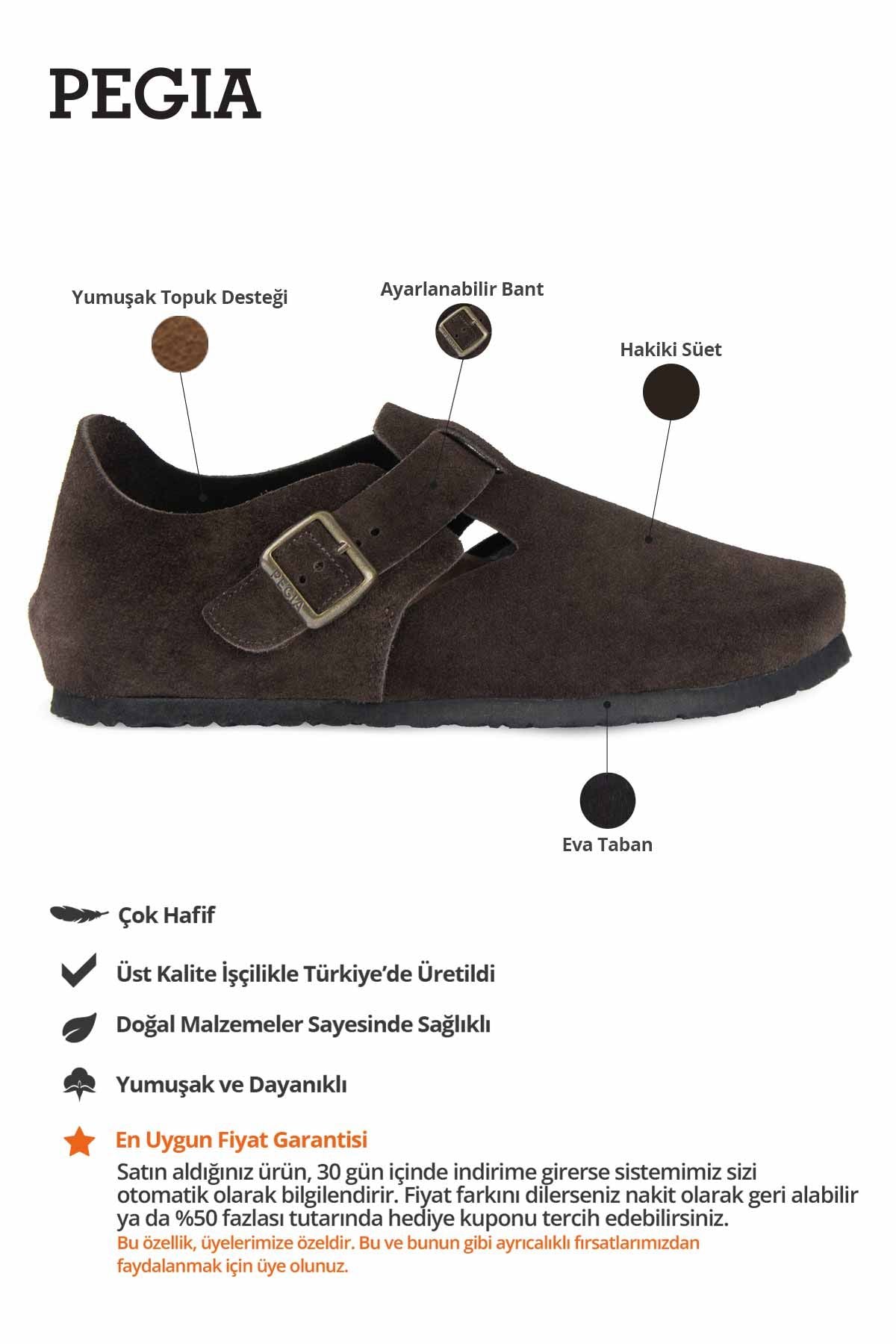 Tokalı Süet Kadın Ayakkabı 215561 Kahve