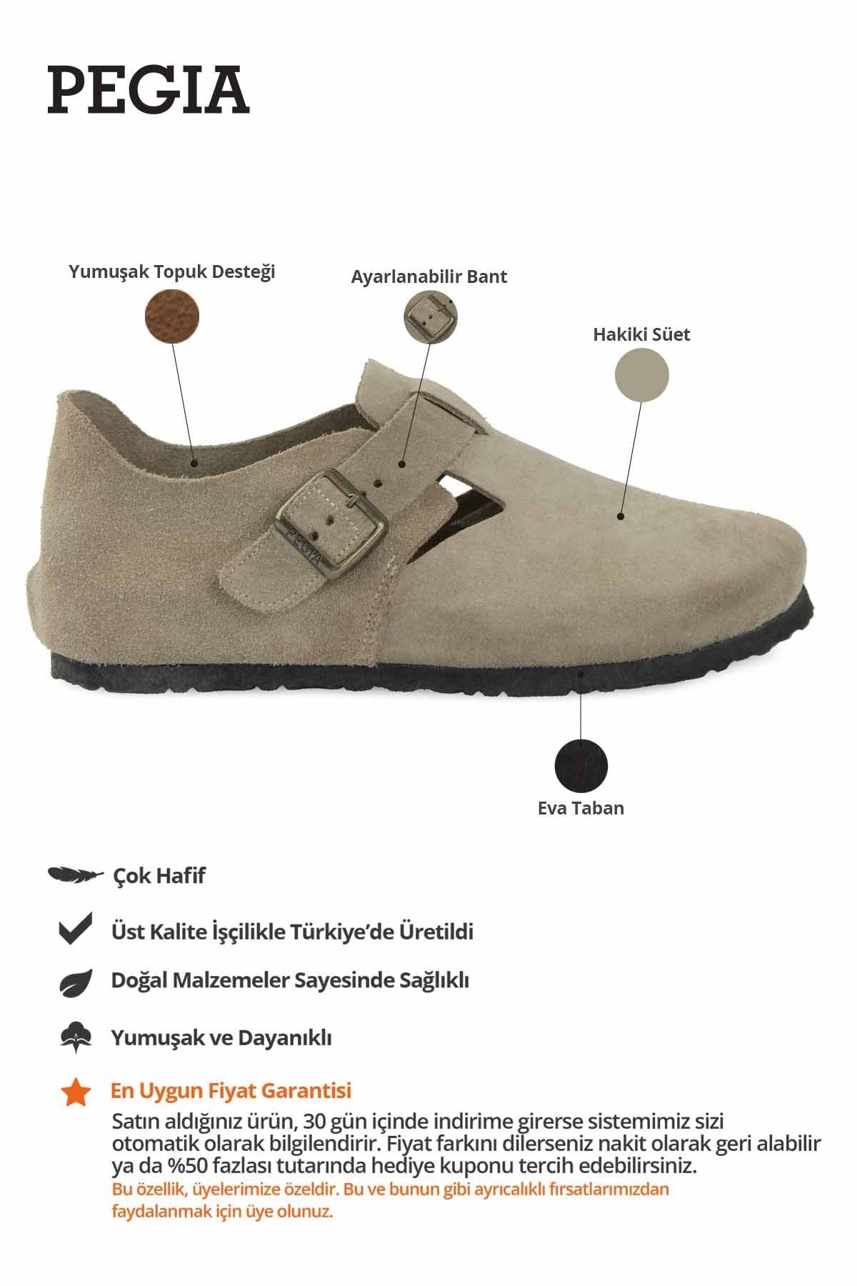 Tokalı Süet Kadın Ayakkabı 215561 Bej