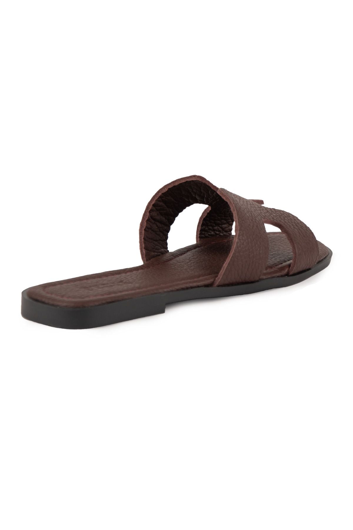 Vibe Kadın Deri Terlik 215540 Bordo
